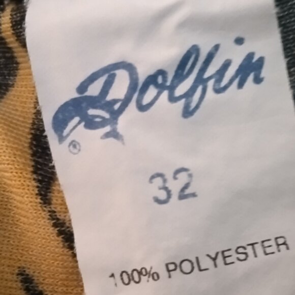 DOLFIN SWIM JAMMER, ORANGE AND BLACK PRINT, SIZE "32", (Pre-Owned) - Picture 4 of 7